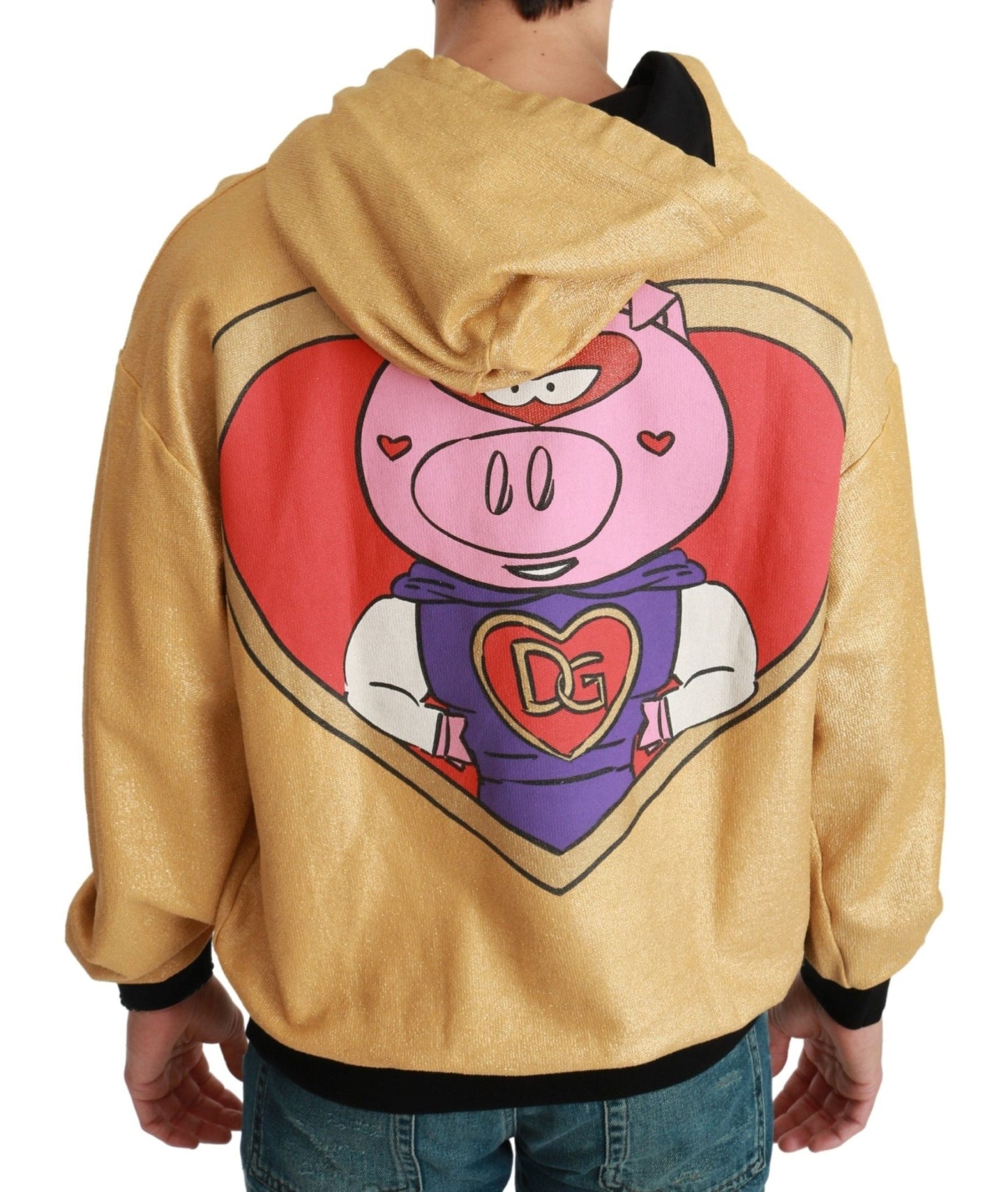 Dolce & Gabbana Gold Pig of the Year Hooded Sweater - Le schmidt