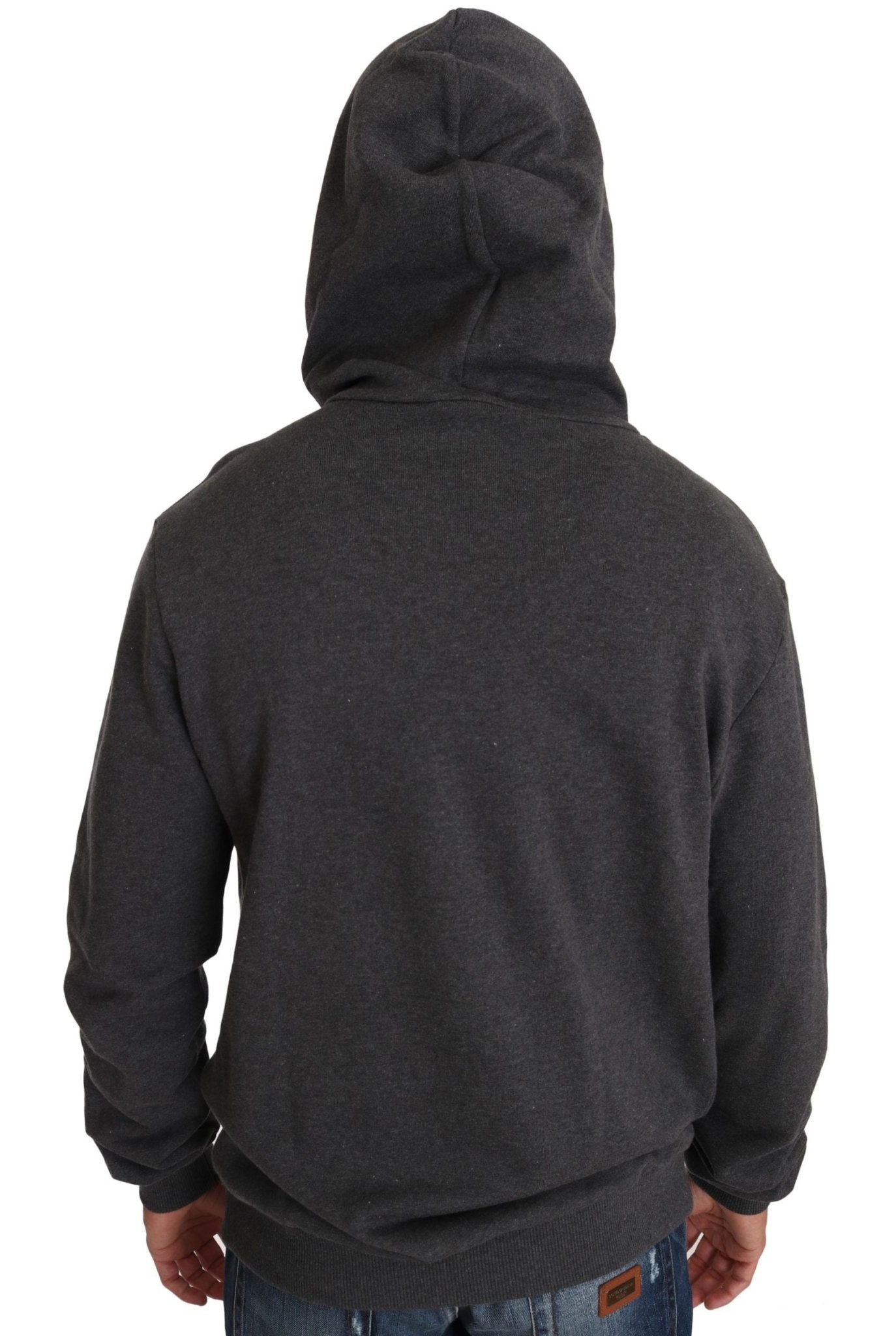 Dolce & Gabbana Gray Hooded Red Crystal Heart Gun Sweater - Le schmidt