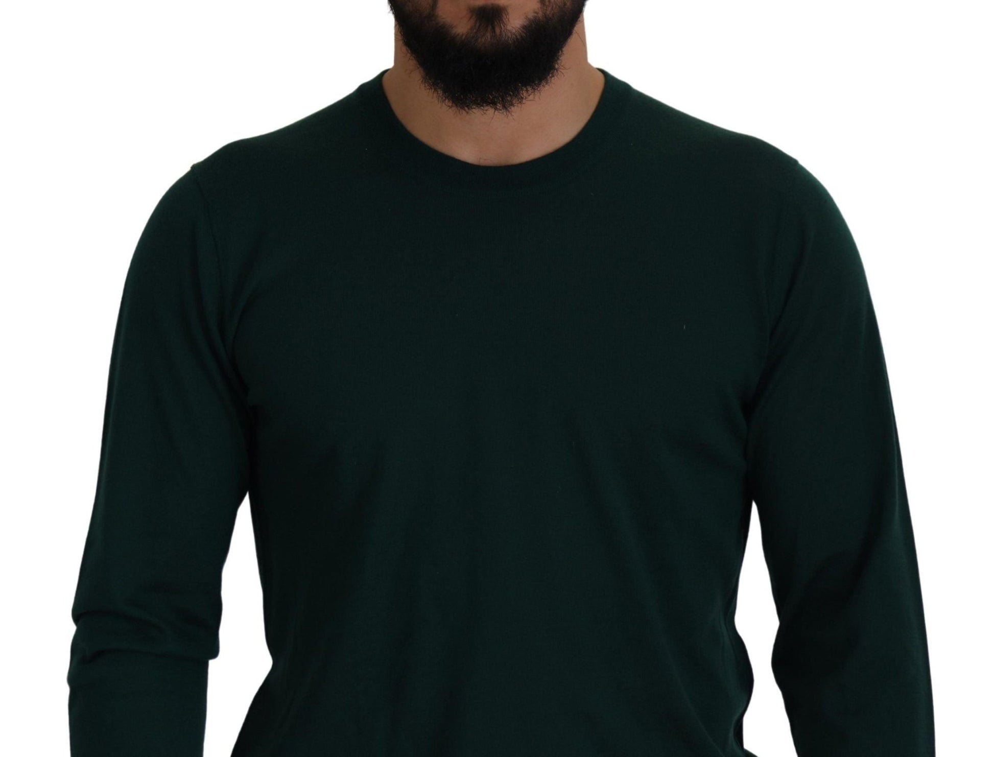Dolce & Gabbana Green Cashmere Crewneck Pullover Sweater - Le schmidt