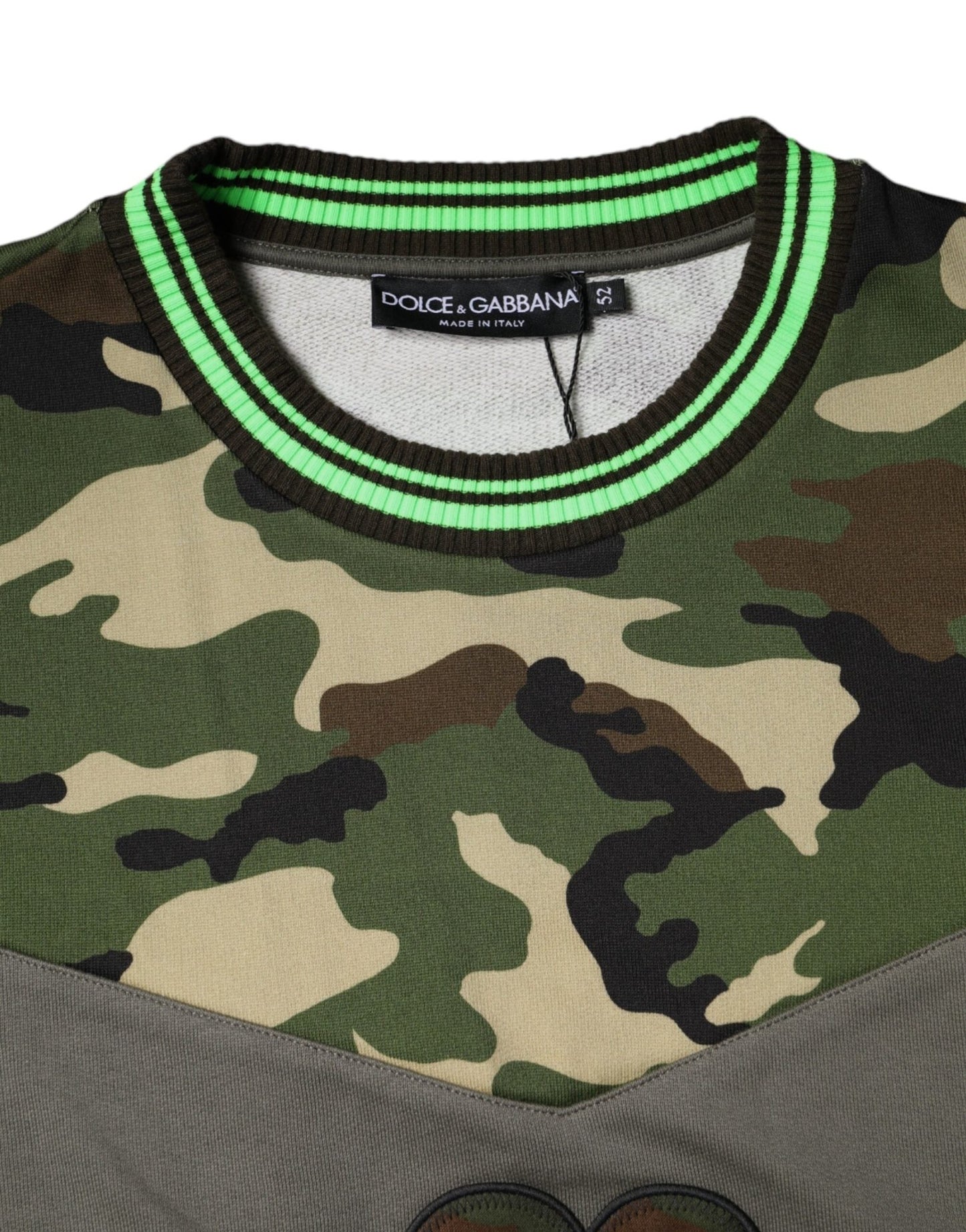 Dolce & Gabbana Multicolor Camouflage Sweatshirt Sweater - Le schmidt