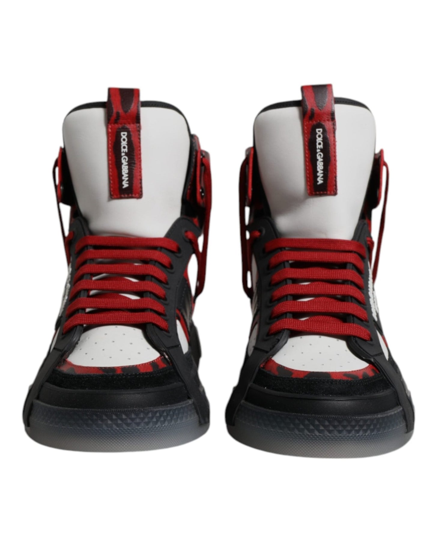 Dolce & Gabbana Multicolor Leather High Top Sneakers Shoes - Le schmidt