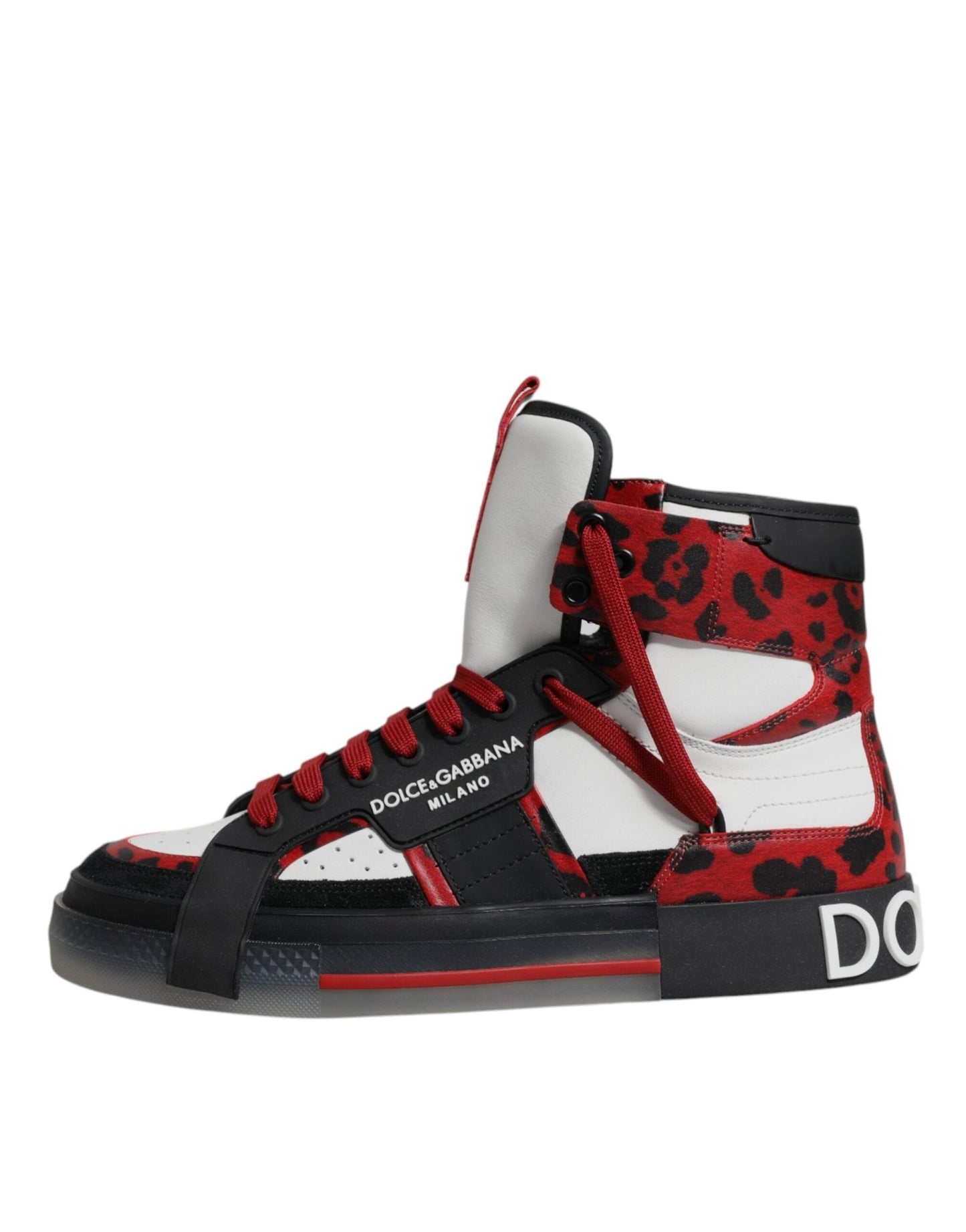 Dolce & Gabbana Multicolor Leather High Top Sneakers Shoes - Le schmidt