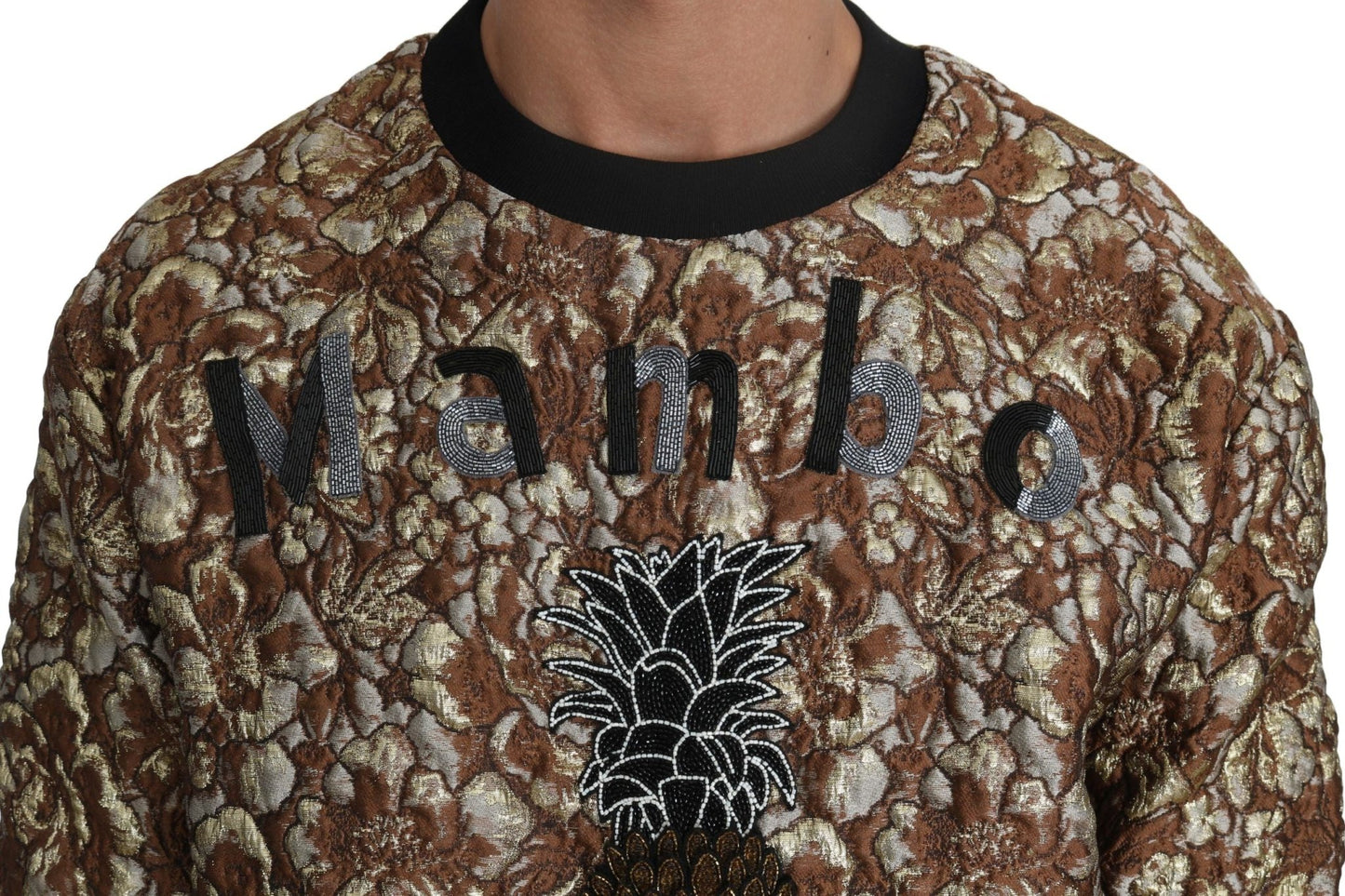Dolce & Gabbana Multicolor MAMBO Jacquard Pineapple Pullover Sweater - Le schmidt