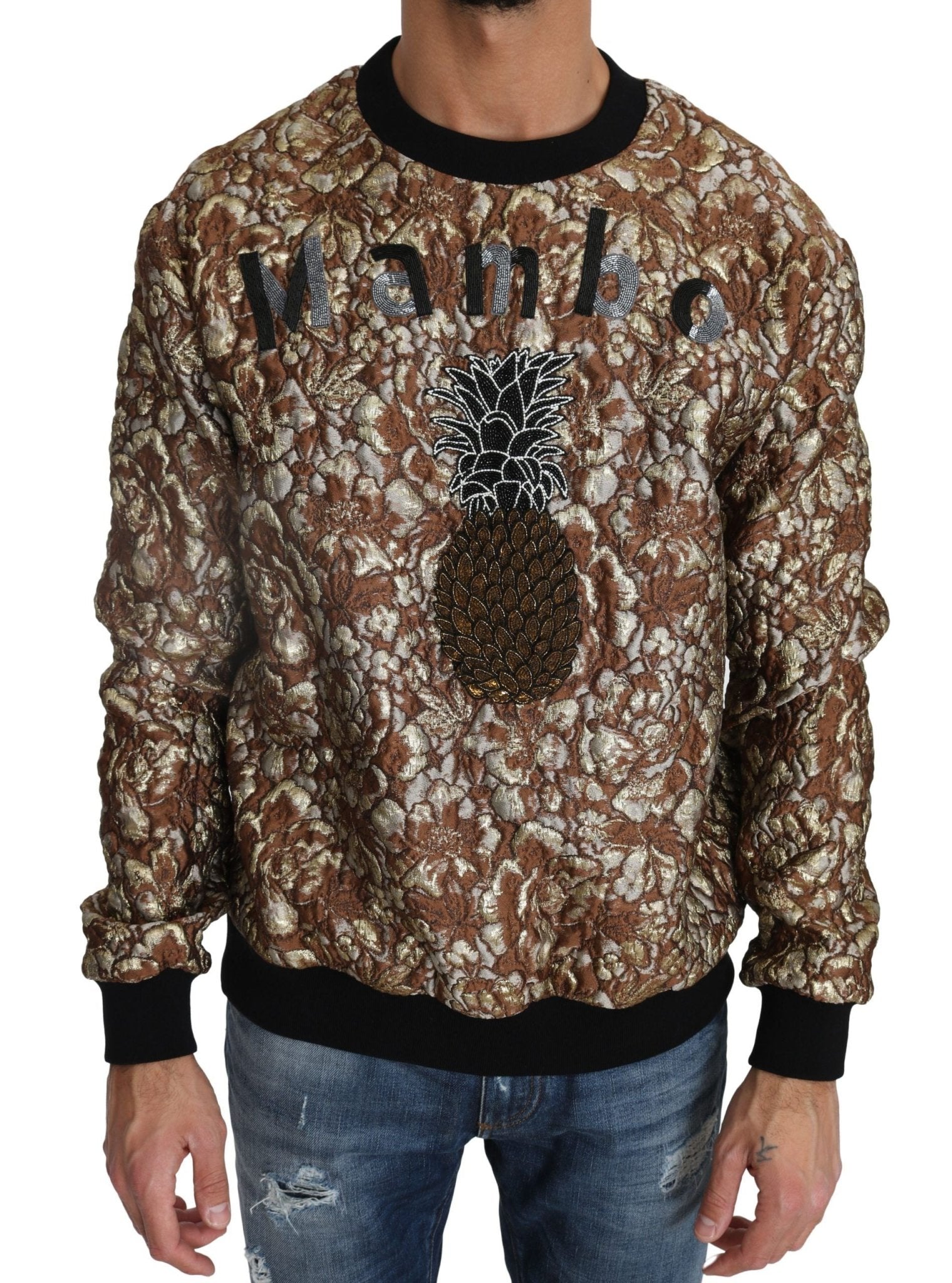 Dolce & Gabbana Multicolor MAMBO Jacquard Pineapple Pullover Sweater - Le schmidt