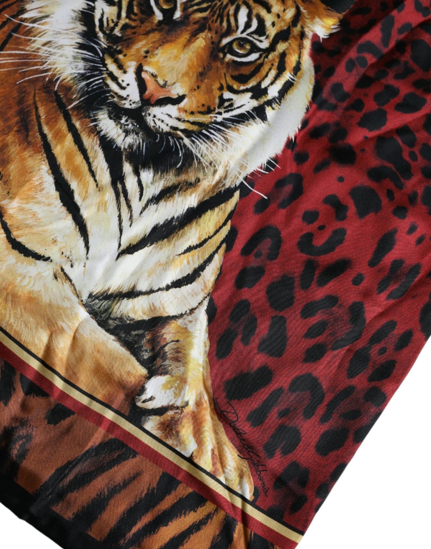 Dolce & Gabbana Multicolor Tiger Print Cotton Short Sleeves T-shirt - Le schmidt