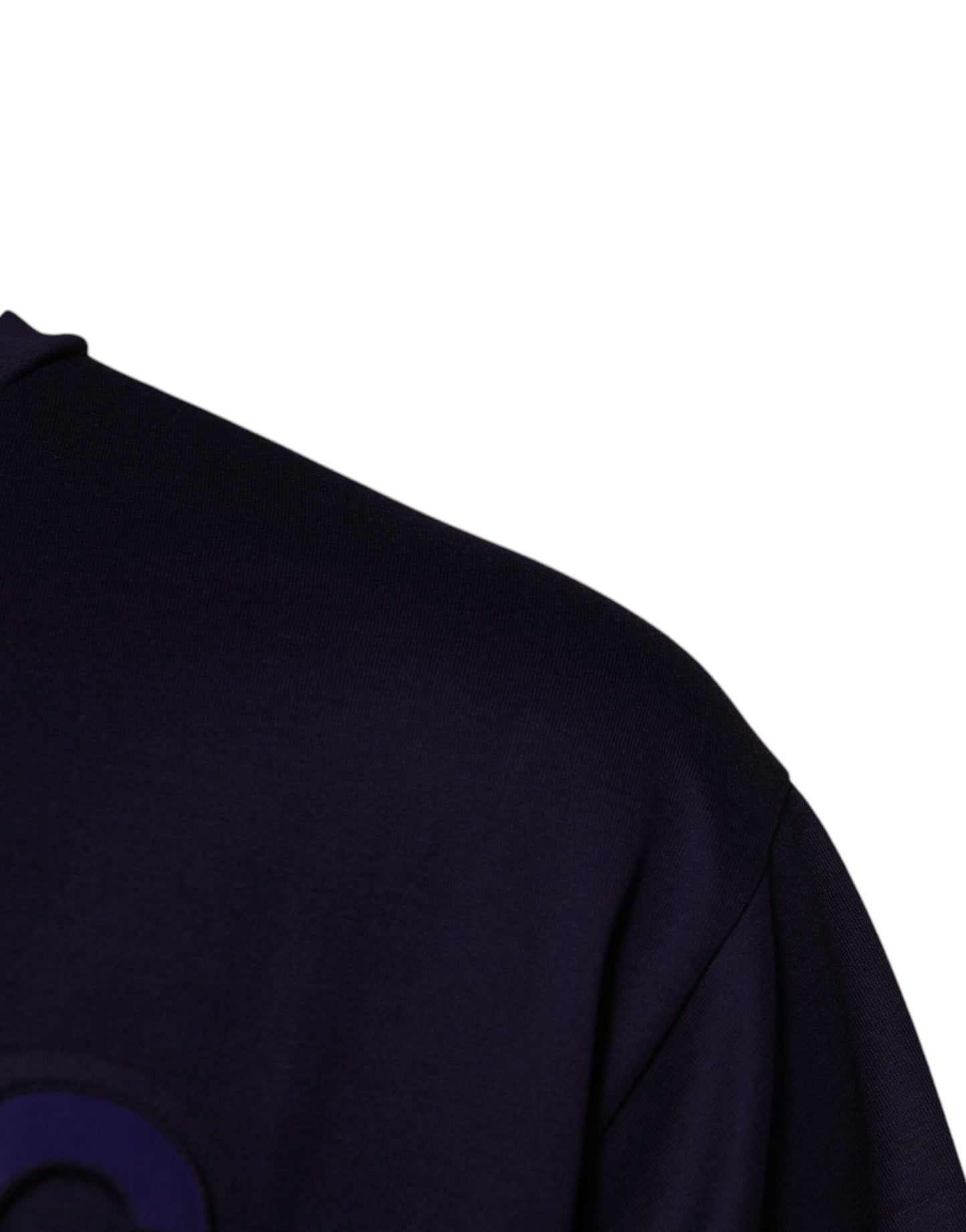 Dolce & Gabbana Navy Blue DG Logo Cotton Crew Neck T-shirt - Le schmidt