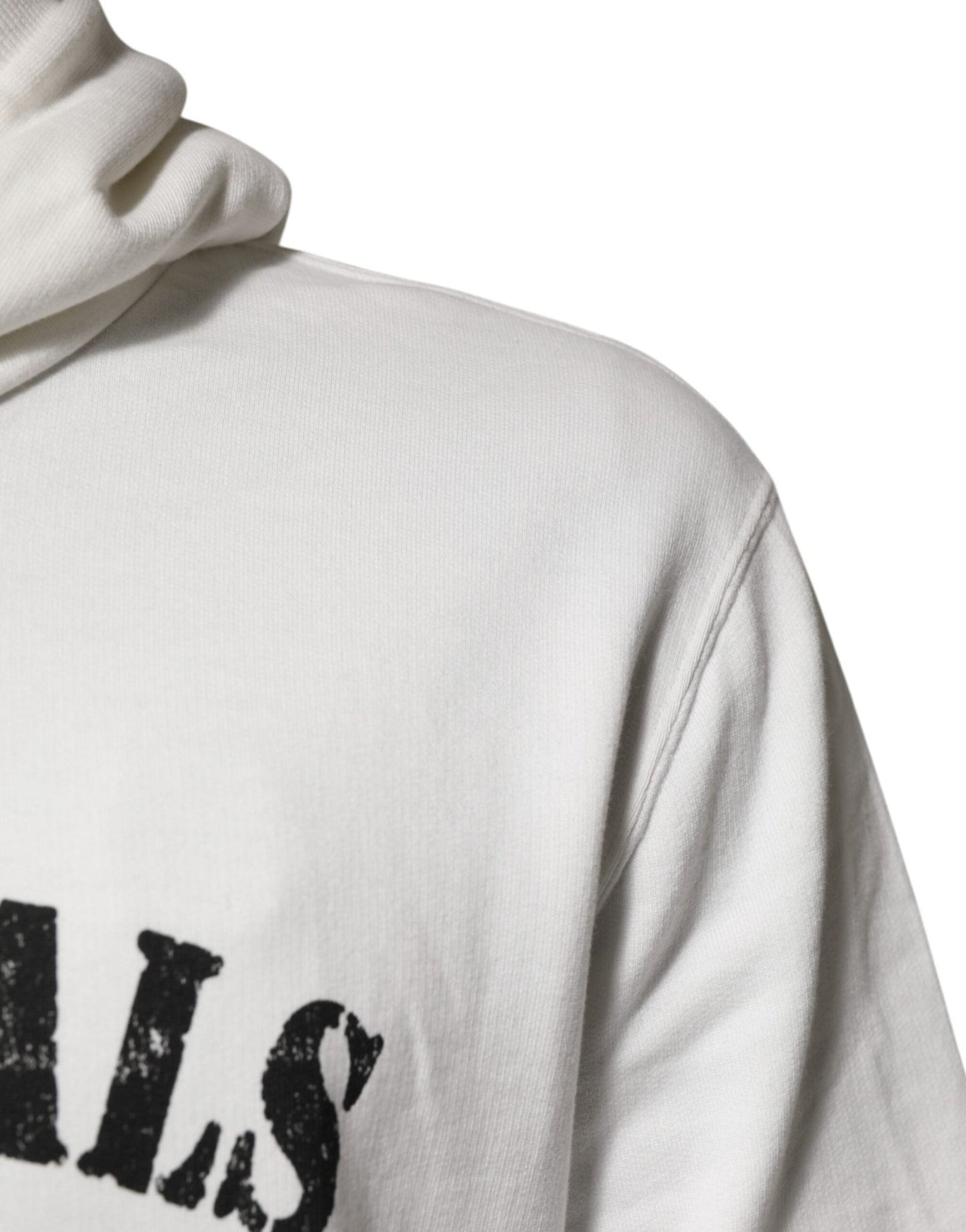 Dolce & Gabbana White Cotton DG ROYAL Print Hooded Sweater - Le schmidt