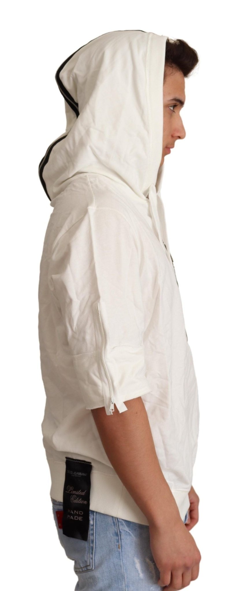 Dolce & Gabbana White Hooded Limited Edition Sweater - Le schmidt