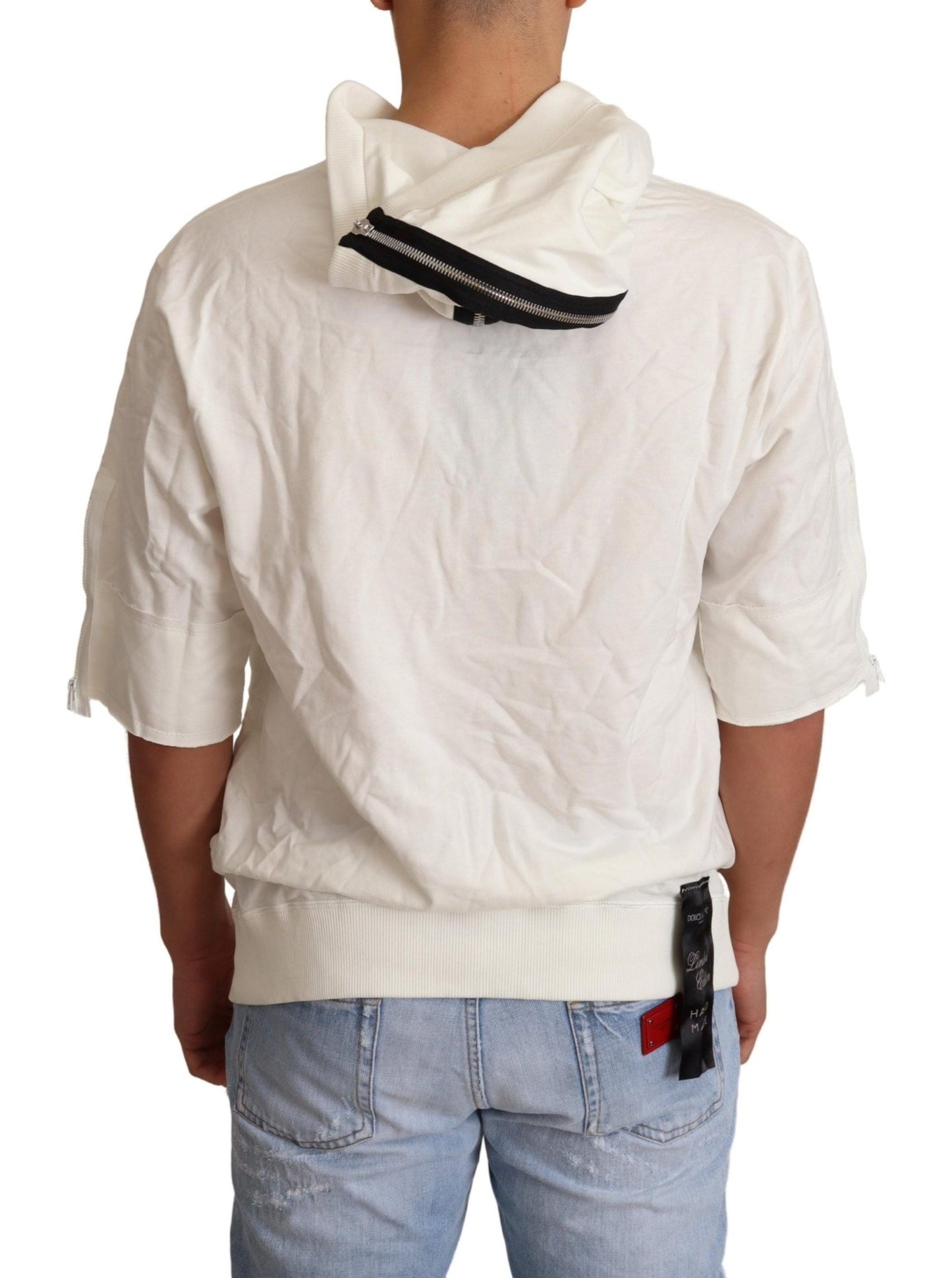 Dolce & Gabbana White Hooded Limited Edition Sweater - Le schmidt