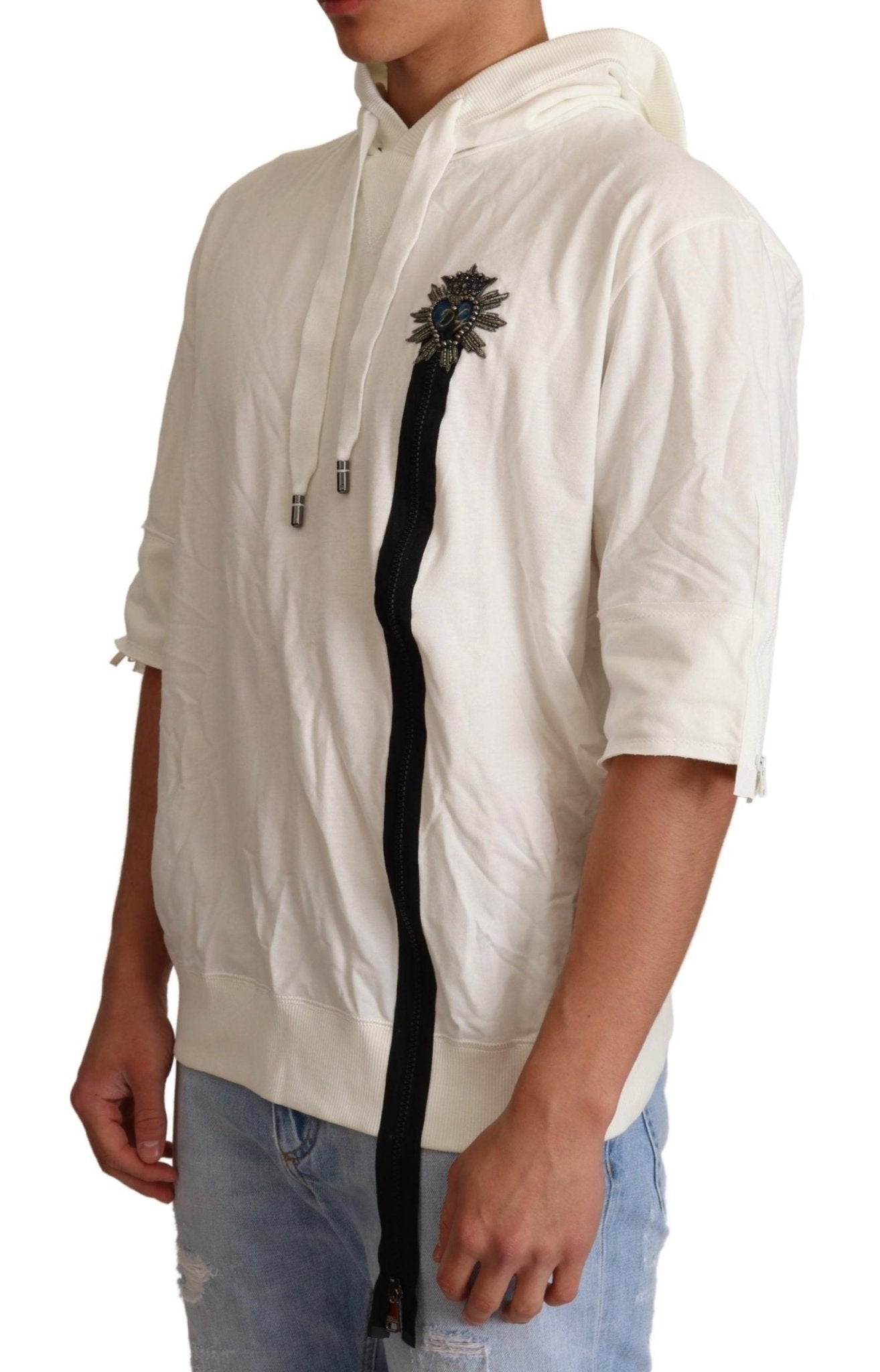 Dolce & Gabbana White Hooded Limited Edition Sweater - Le schmidt