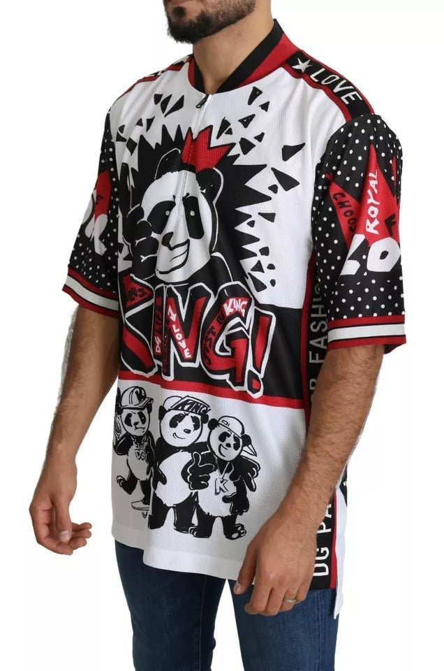 Dolce & Gabbana White King Panda Polyester T-shirt Top - Le schmidt