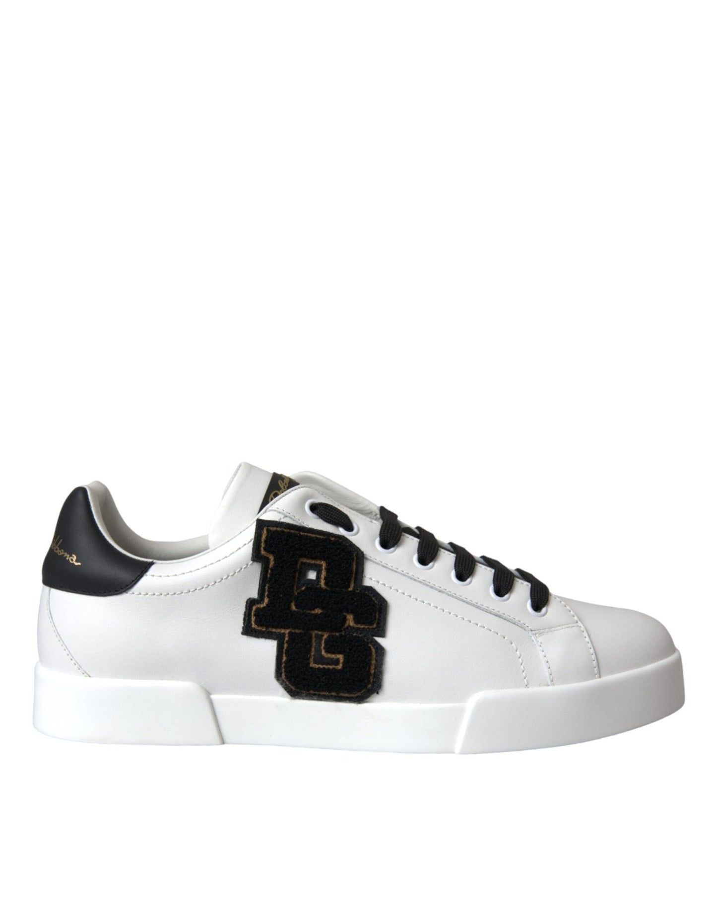 Dolce & Gabbana White Leather DG Logo Casual Low Top Sneakers Shoes - Le schmidt