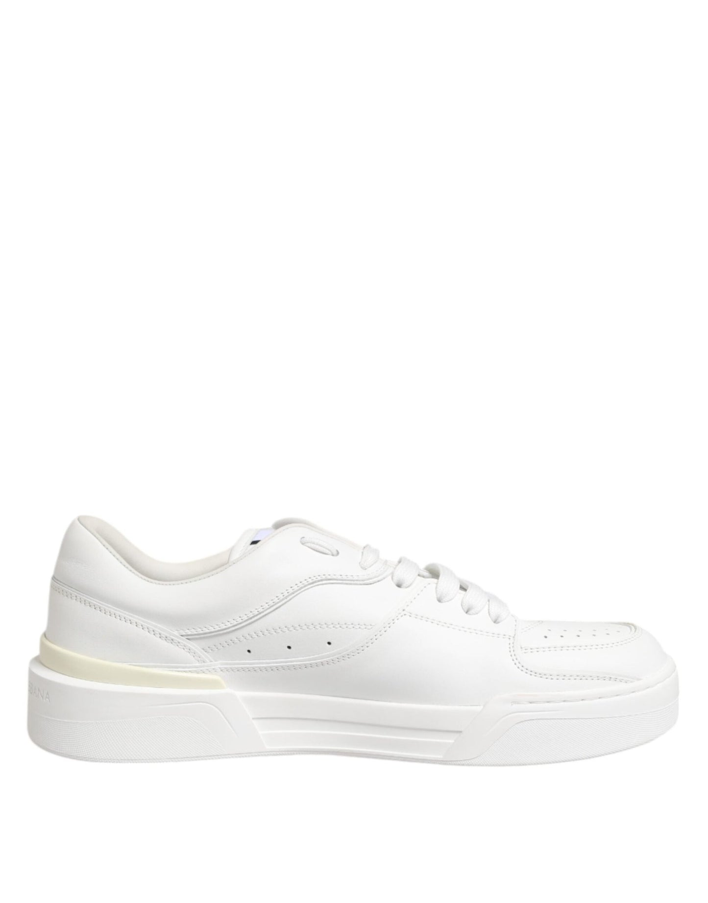 Dolce & Gabbana White Miami Leather Low Top Sneakers Shoes - Le schmidt