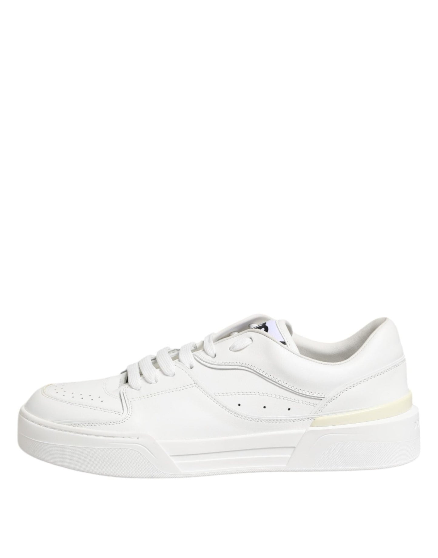 Dolce & Gabbana White Miami Leather Low Top Sneakers Shoes - Le schmidt