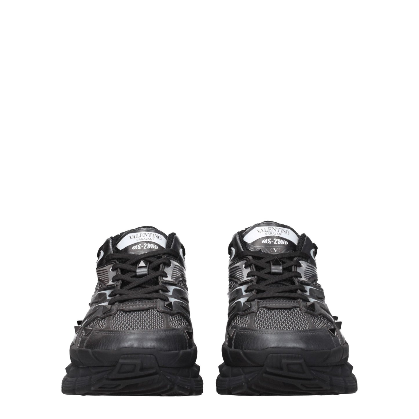 Valentino Garavani Black Fabric Athletic Sneakers - Le schmidt