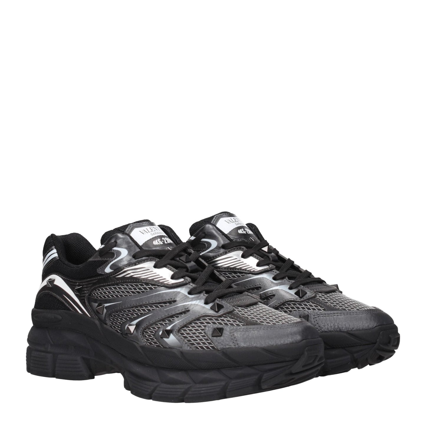 Valentino Garavani Black Fabric Athletic Sneakers - Le schmidt
