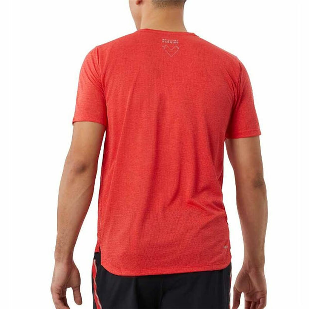 Short-sleeve Sports T-shirt New Balance Impact Run Orange - Le schmidt