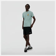 Men’s Short Sleeve T-Shirt New Balance Sport Essentials Barrel Light Blue - Le schmidt