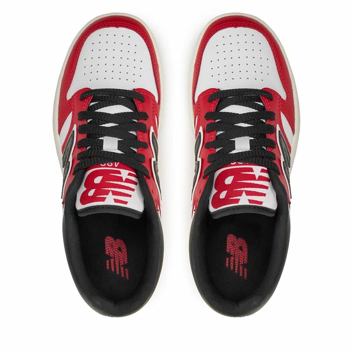 Sports Shoes for Kids New Balance 480 White Red - Le schmidt