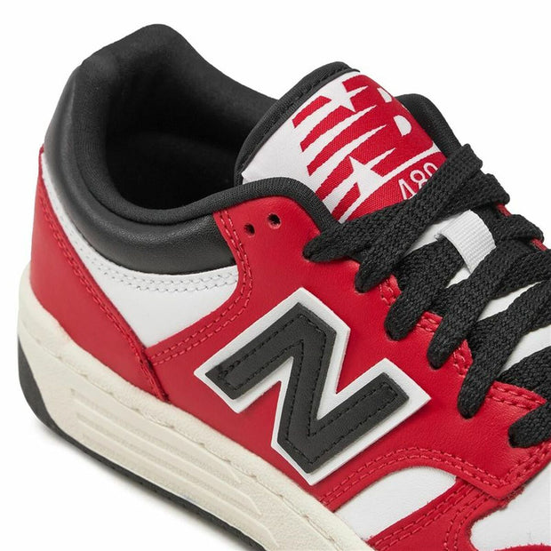Sports Shoes for Kids New Balance 480 White Red - Le schmidt