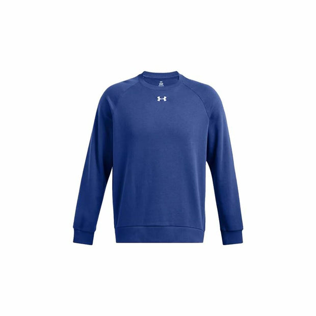 Men’s Sweatshirt without Hood Under Armour Rival Fleece Crew Blue - Le schmidt