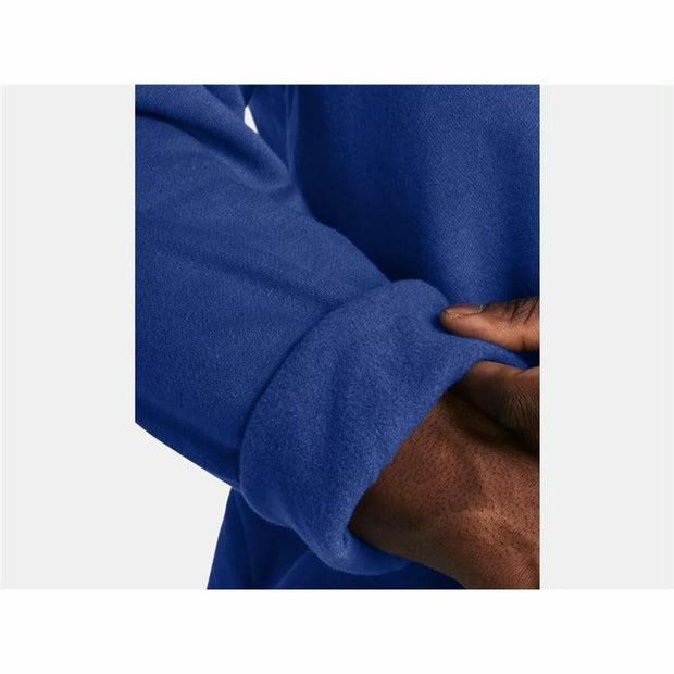 Men’s Sweatshirt without Hood Under Armour Rival Fleece Crew Blue - Le schmidt
