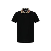 Burberry Black Cotton Polo Shirt