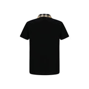 Burberry Black Cotton Polo Shirt