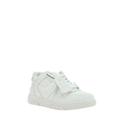 Off-White White Calf Leather Bos Taurus Low Top Sneakers