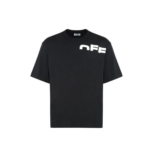 Off-White Black Cotton T-Shirt