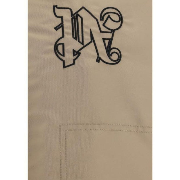 Palm Angels Beige Polyamide Bomber