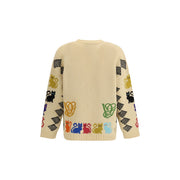 Valentino Multicolor Wool Cardigan