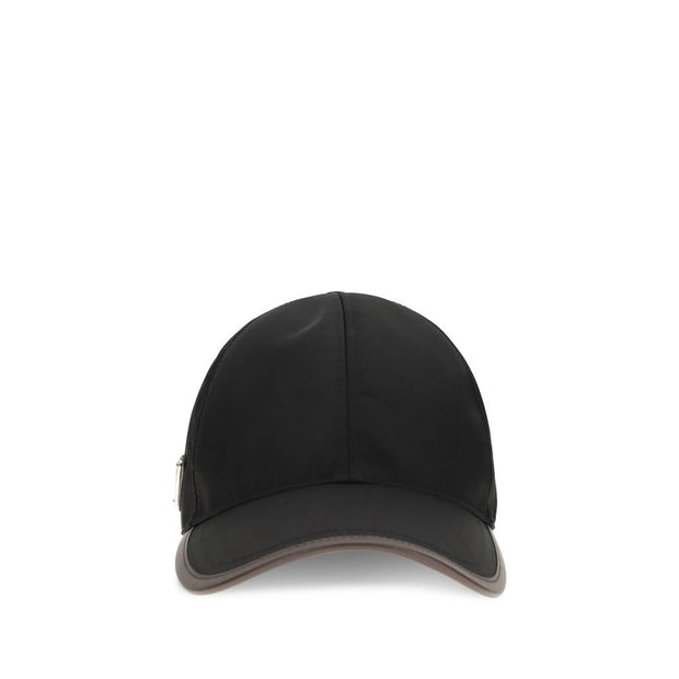 Prada Black Recycled Polyamide Cap (Baseball Hat)