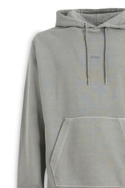 Hugo Boss Elegant Grey Cotton Hooded Sweatshirt - Le schmidt