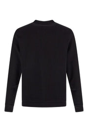 Hugo Boss Elegant Black Cotton Round Neck Sweatshirt - Le schmidt