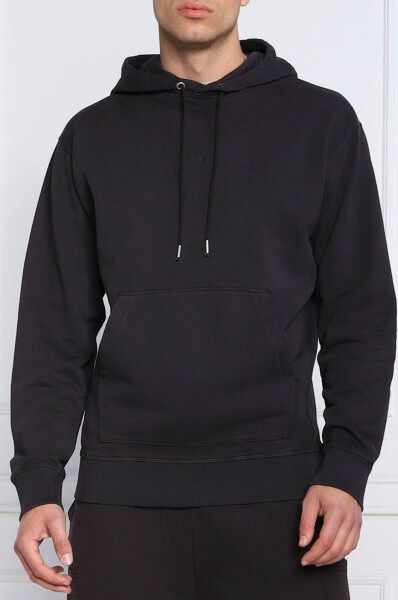 Hugo Boss Elegant Dark Blue Cotton Hooded Sweatshirt - Le schmidt