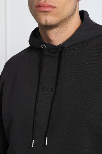 Hugo Boss Elegant Dark Blue Cotton Hooded Sweatshirt - Le schmidt