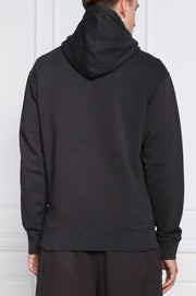 Hugo Boss Elegant Dark Blue Cotton Hooded Sweatshirt - Le schmidt