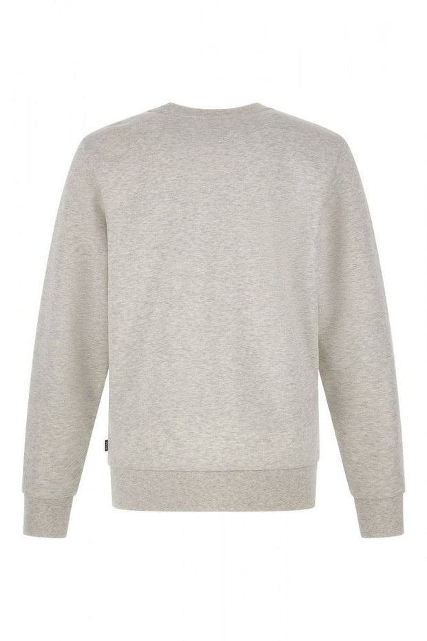 Hugo Boss Elegant Grey Round Neck Cotton Sweatshirt - Le schmidt