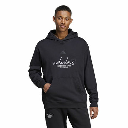 Men’s Hoodie Adidas Brand Love French Terry Black - Le schmidt