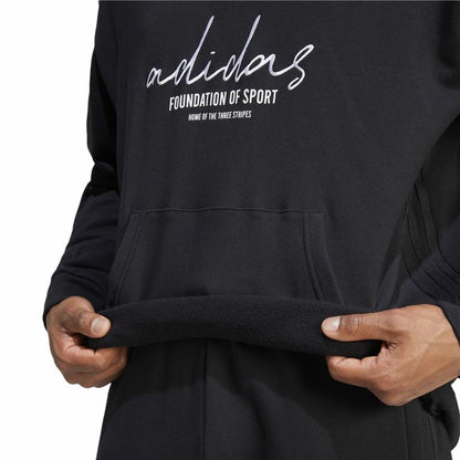 Men’s Hoodie Adidas Brand Love French Terry Black - Le schmidt
