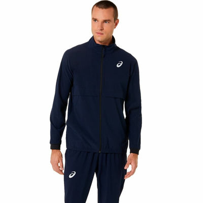 Men's Sports Jacket Asics Match Blue - Le schmidt