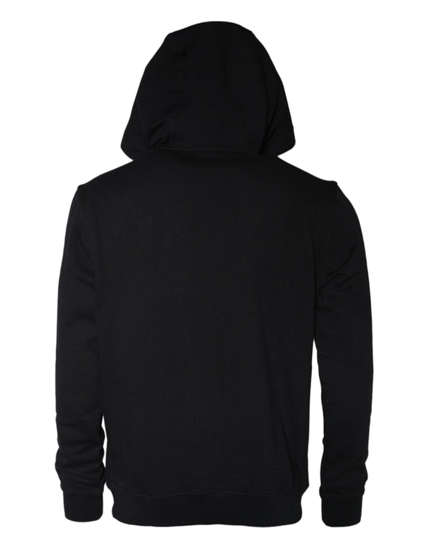 Versace Black Medusa Print Cotton HoodiePullover Sweatshirt Sweater - Le schmidt