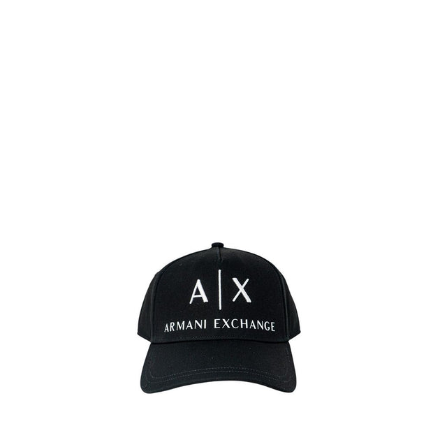 Armani Exchange Black Cotton Cap (Baseball Hat)