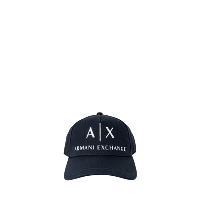 Armani Exchange Blue Cotton Cap (Baseball Hat)