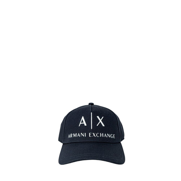 Armani Exchange Blue Cotton Cap (Baseball Hat)