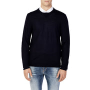 Armani Exchange Blue Wool Sweatshirt