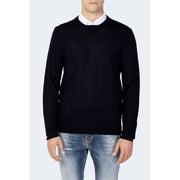 Armani Exchange Blue Wool Sweatshirt