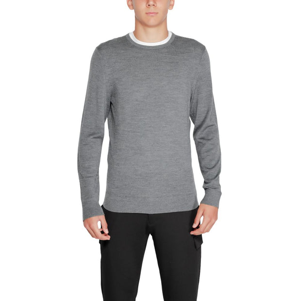 Calvin Klein Gray Recycled Wool Sweatshirt