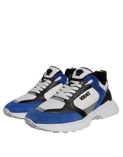 Versace Multicolor Canvas Quad Fabric Medusa Low Top Sneakers Shoes - Le schmidt